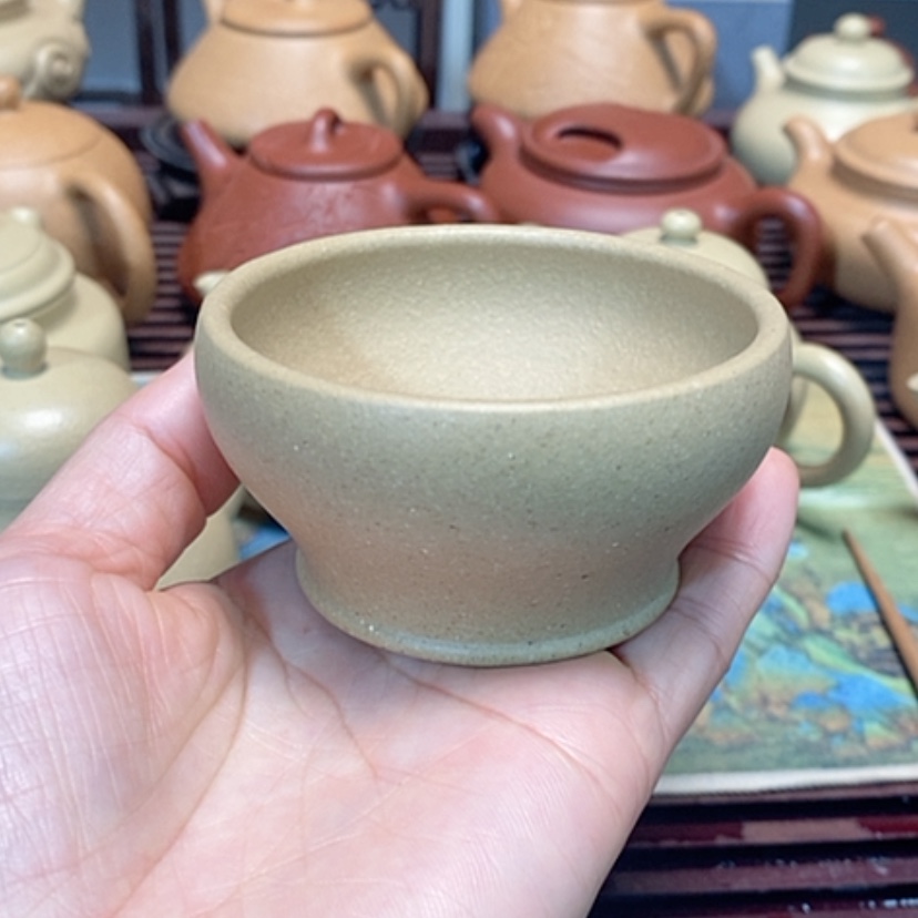 【闪购商品】紫砂茶壶梨皮绿泥半手工