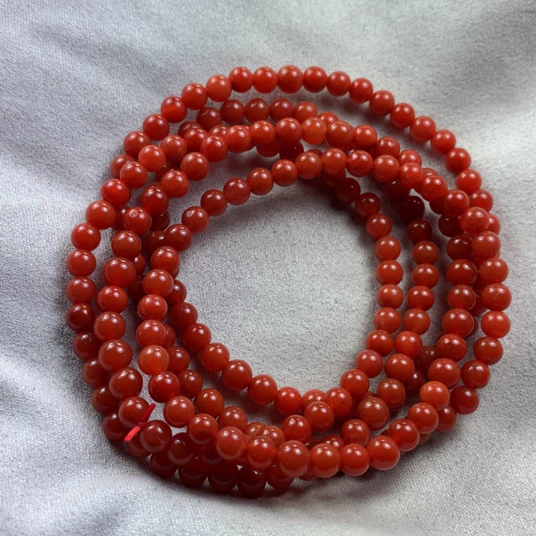 南红玛瑙卡4多圈未镶嵌