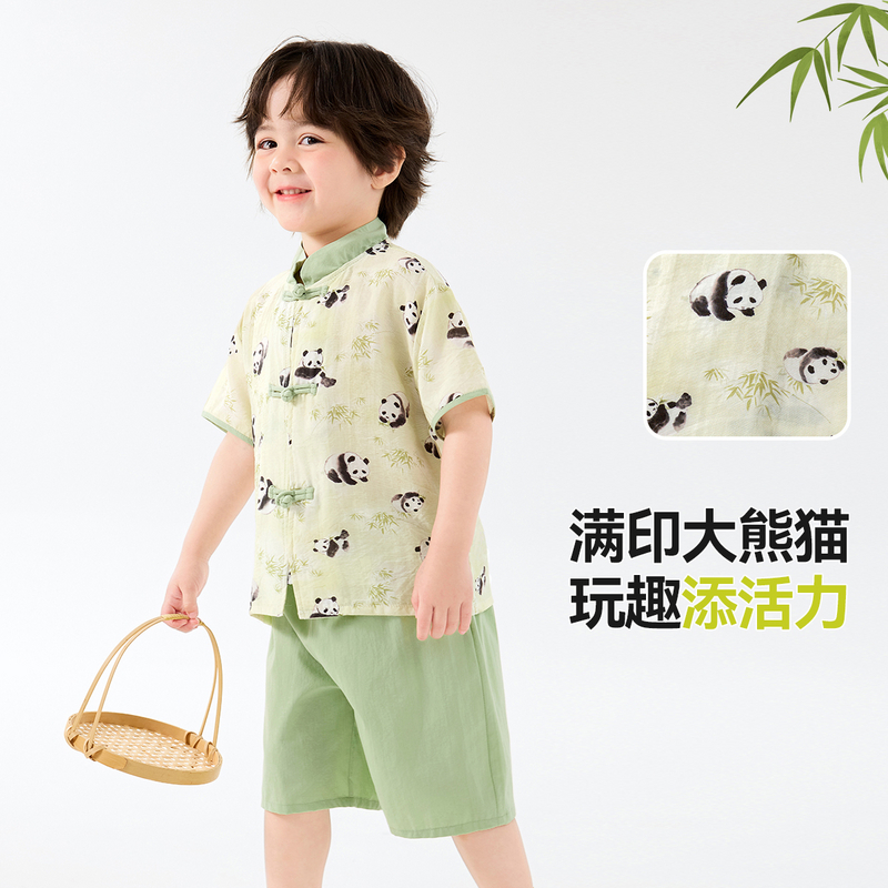【现货】嘟嘟家夏季国风汉服萌趣熊猫汉服服饰T5BHF012新品