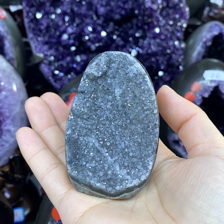 紫晶摆件未镶嵌莹