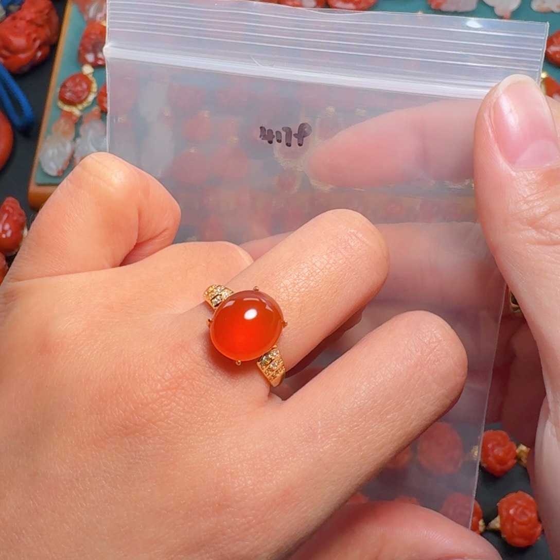 南红玛瑙南红银S925镶嵌