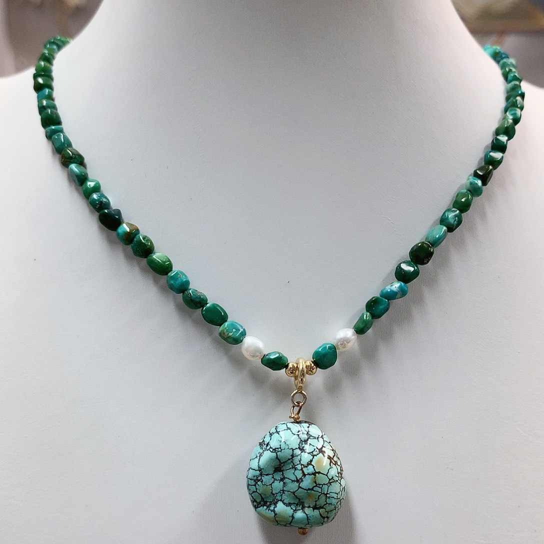 未镶嵌绿松石珠宝奇石