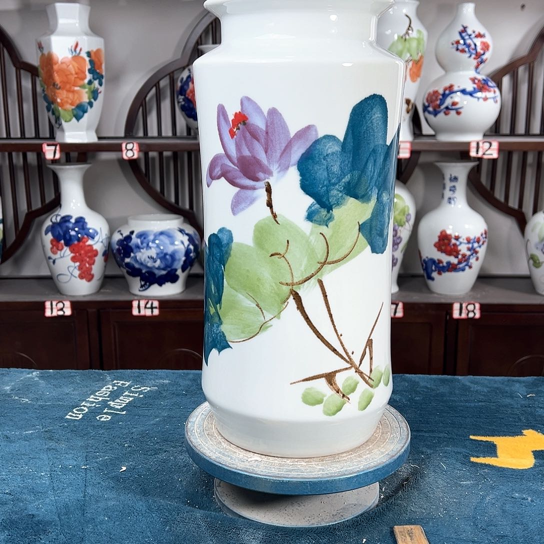 摆件景德镇陶瓷书鸟