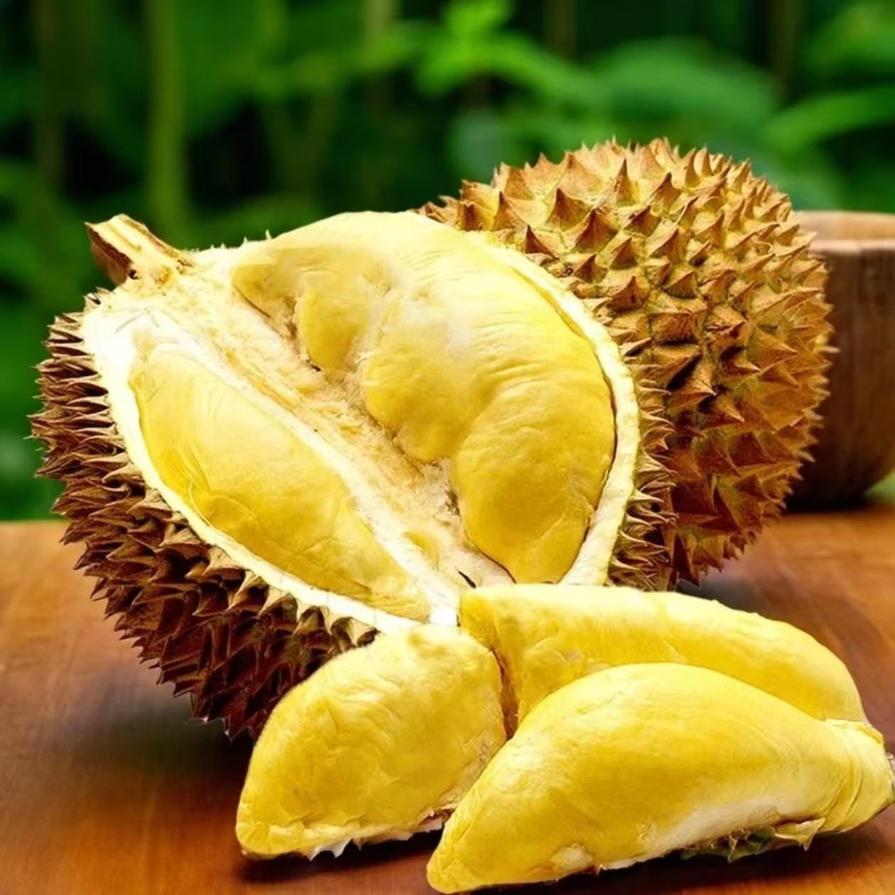 【保5房双A果】泰国树熟金枕鲜榴莲带壳3.5-6.5斤核小生切没售后需自行分辨，水分流失8%属正常现象金枕泰国东部