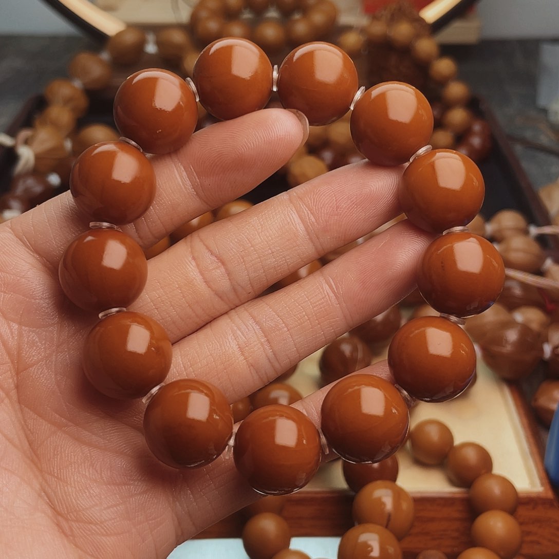 橄榄核手串/手链16.5尺寸百年老树铁核轴度一般没补没漏