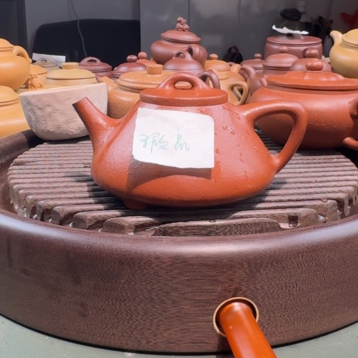 紫砂茶壶红将坡精挑200瑕石瓢