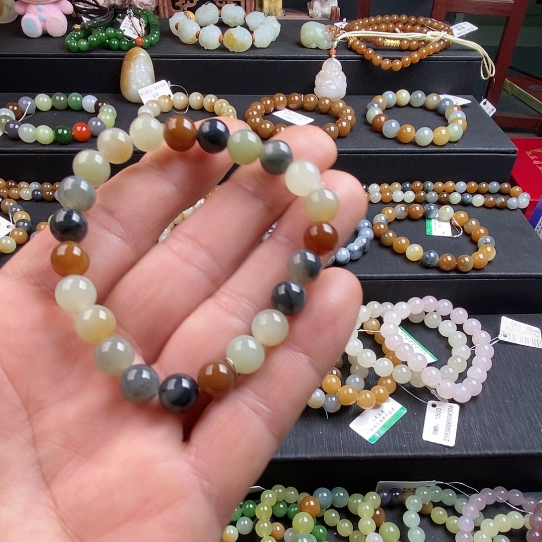 和田玉未镶嵌手链