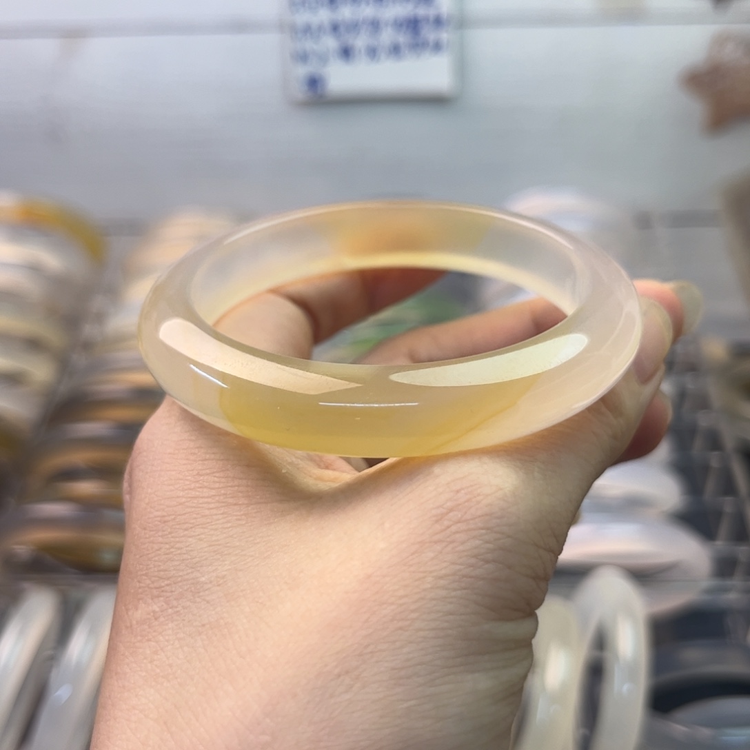 玛瑙/玉髓未镶嵌手镯54-55 002