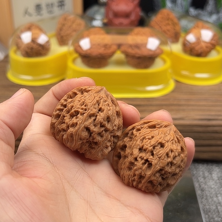 吊坠文玩核桃473南疆石全品38尺40.6克