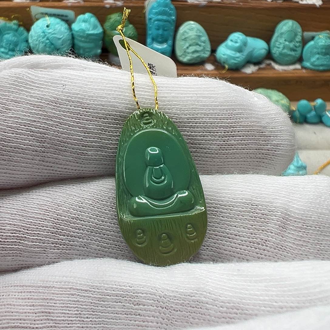 绿松石无相佛 未镶嵌