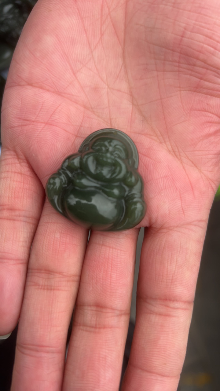 新疆老料卡3.5厚佛吊坠