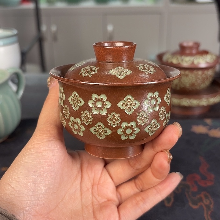 龙泉云间青瓷小米茶器