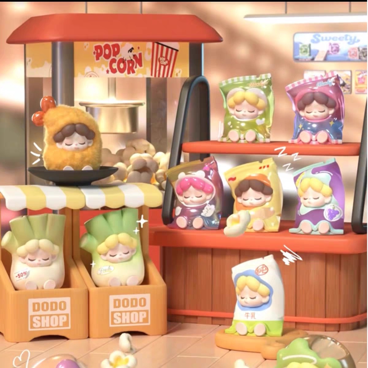 【拆盒】新品现货 Wendy一日店长系列萌粒惊喜袋桌面摆件礼物盲盒