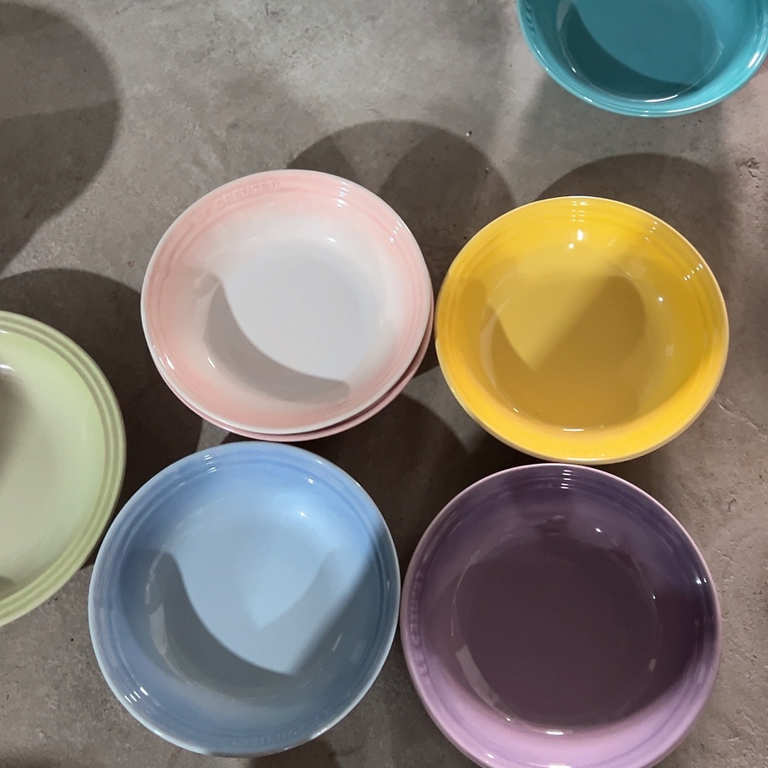 陶瓷 燕麦 天蓝 粉白 黄 浅紫