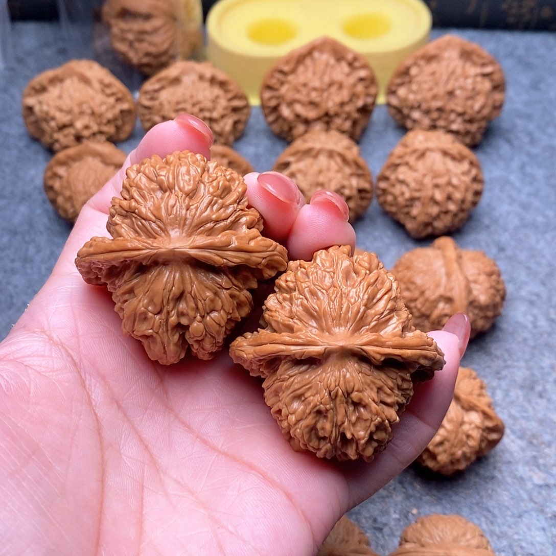 文玩核桃把件精品四座楼45.9全品重52.6克