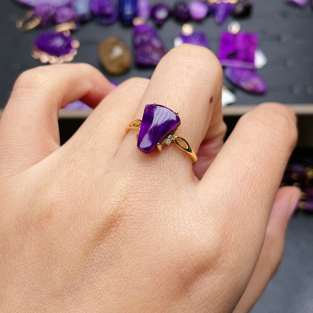 苏纪石（舒俱来）戒指银S925镶嵌