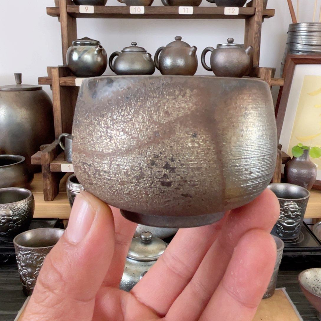 杯建水紫陶柴烧主人杯