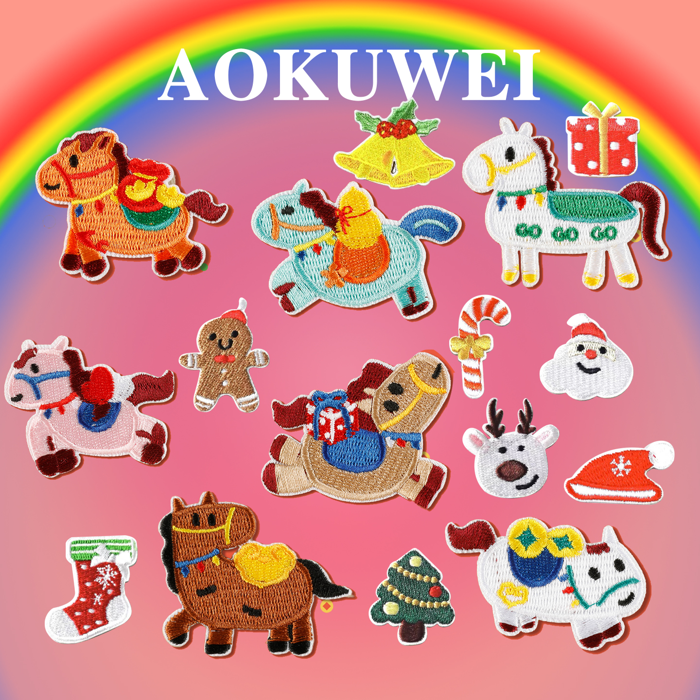 活力早餐刺绣补丁贴手机壳卡通可爱布贴自粘diy装饰包包布贴自粘