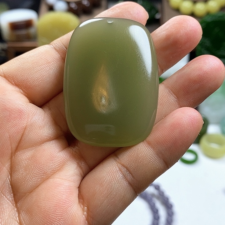 和田玉（糖玉）未镶嵌挂件祝****装