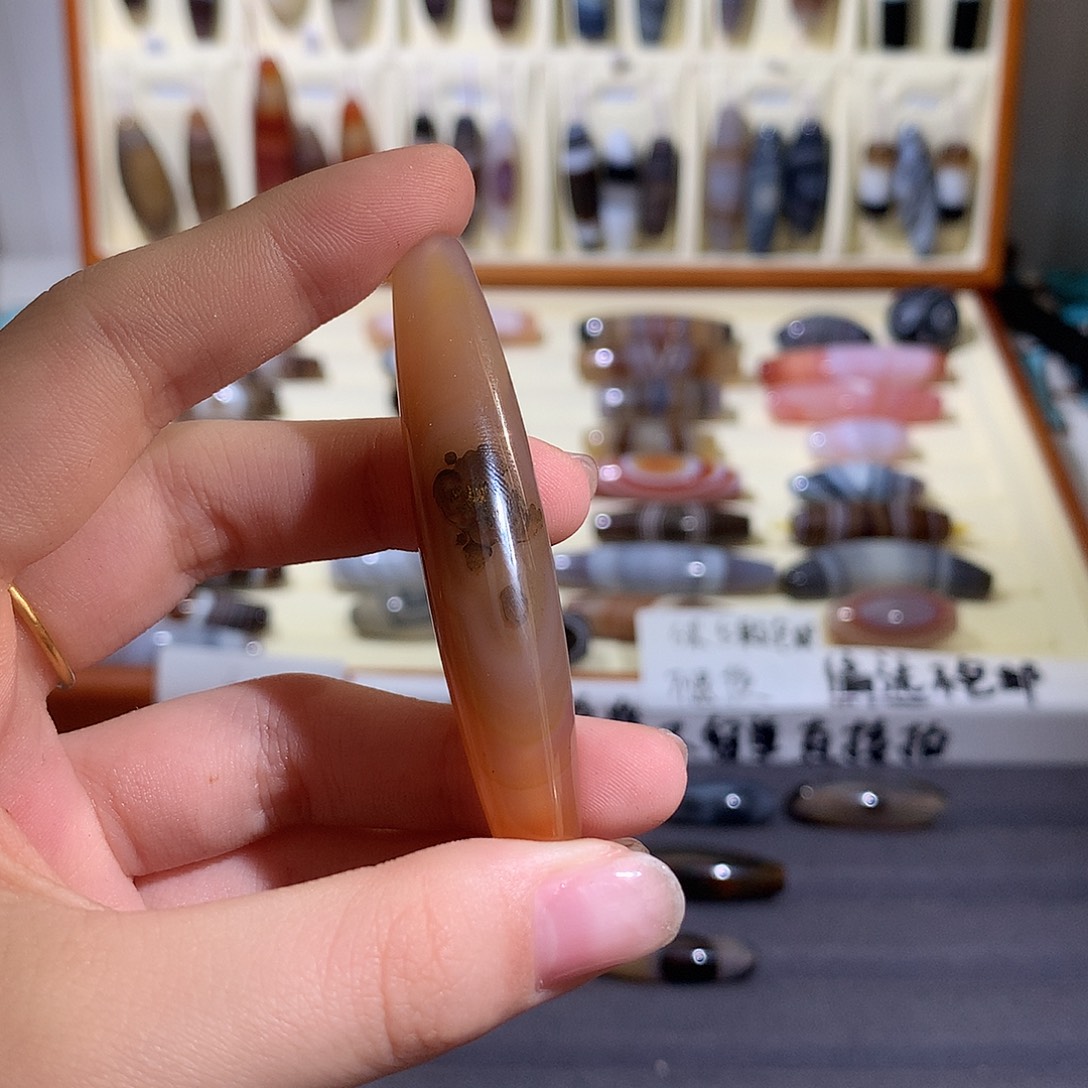 静***鼎玛瑙/玉髓未镶嵌颈饰