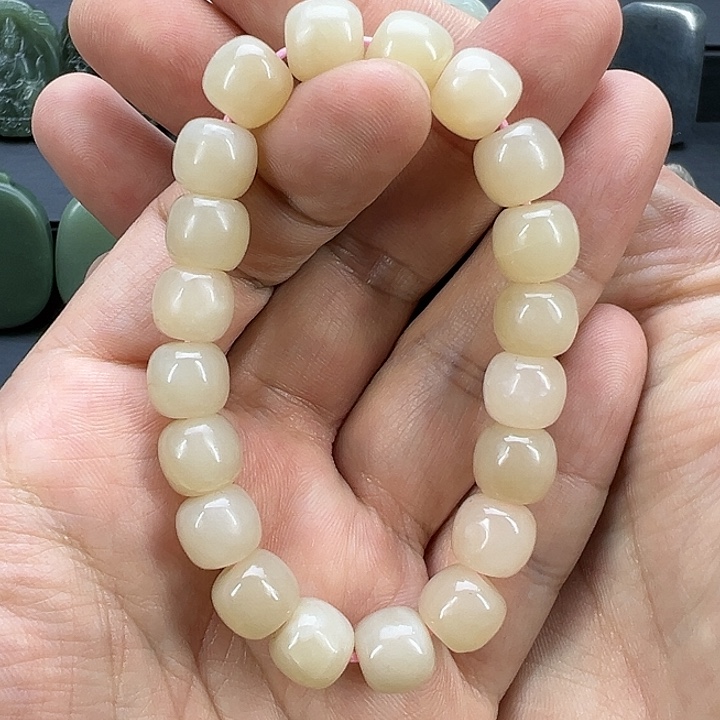 和田玉手串未镶嵌