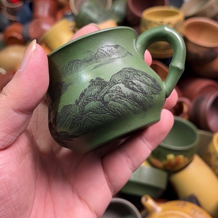 紫砂茶杯全手工紫砂主人杯