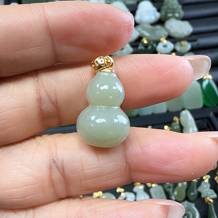 和田玉吊坠(不含链)银S925镶嵌