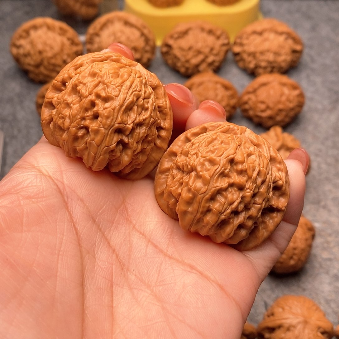 文玩核桃把件精品白狮子41全品