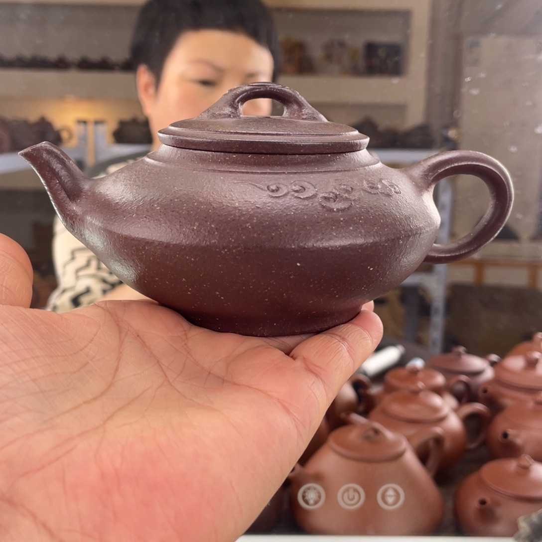 茶壶紫砂平台底槽清手磨料如意合欢260cc