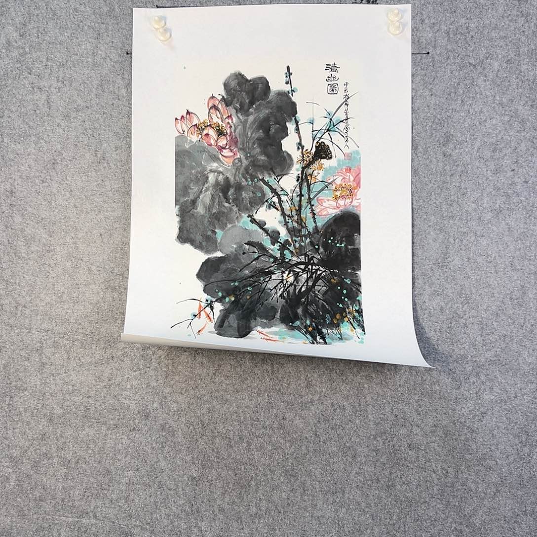 国画511 花鸟在此处飞翔也有了