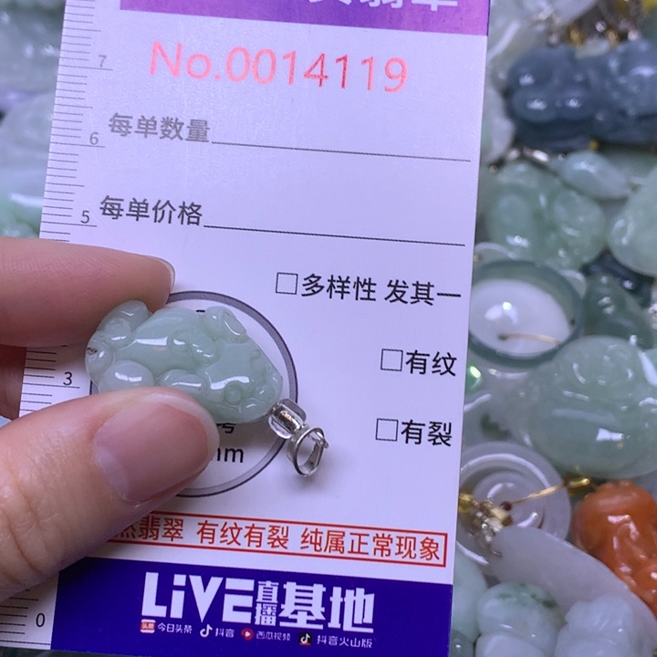 翡翠未镶嵌吊坠(不含链)