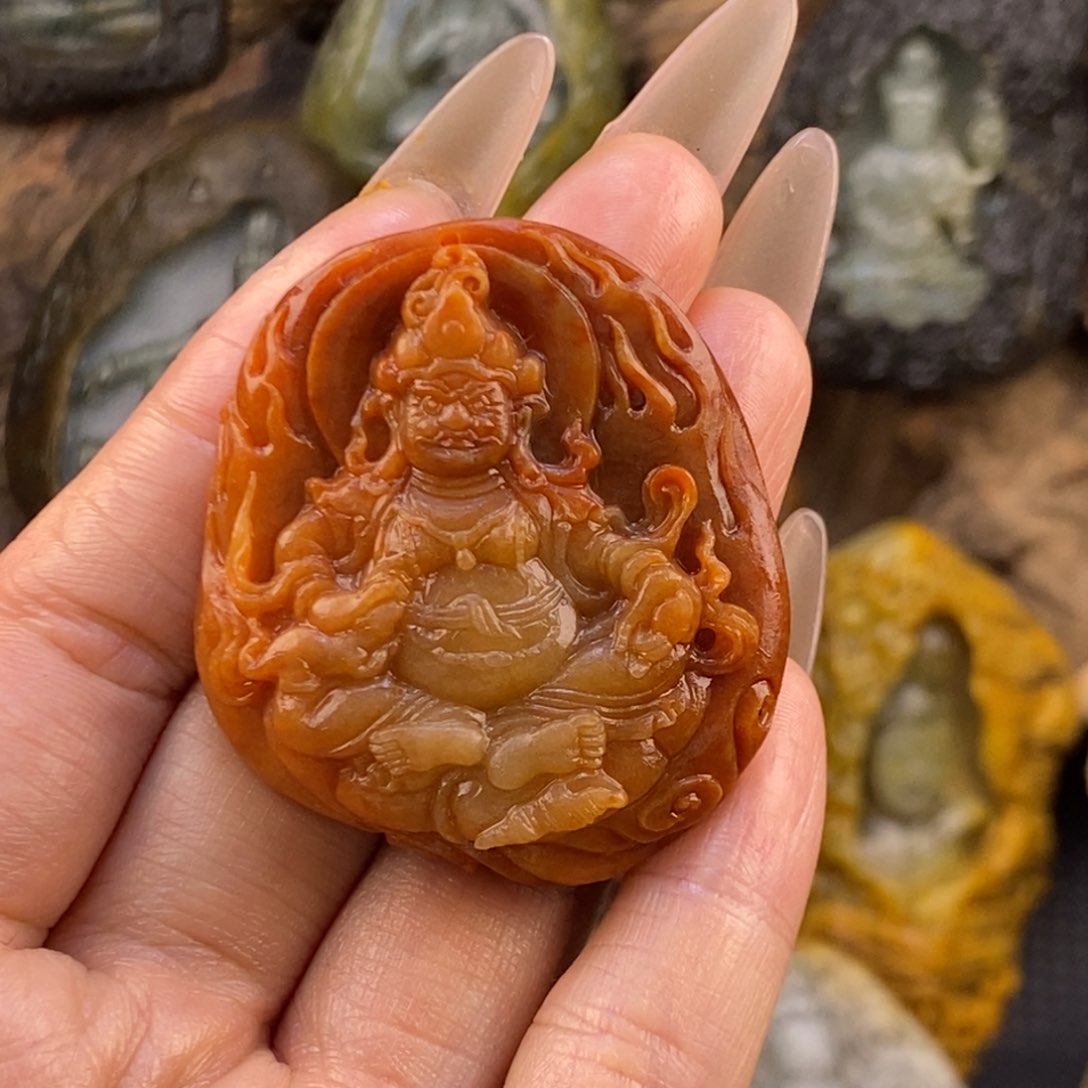 定制翡翠未镶嵌黄财神