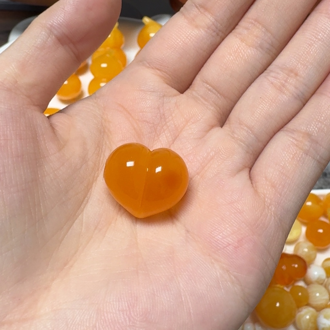 琥珀未镶嵌裸石蜜蜡屁桃