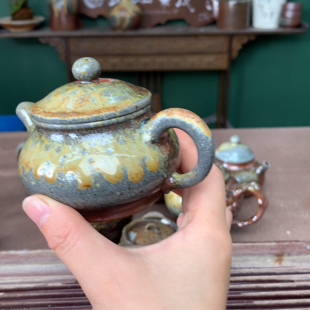 紫砂柴烧纯自然柴烧