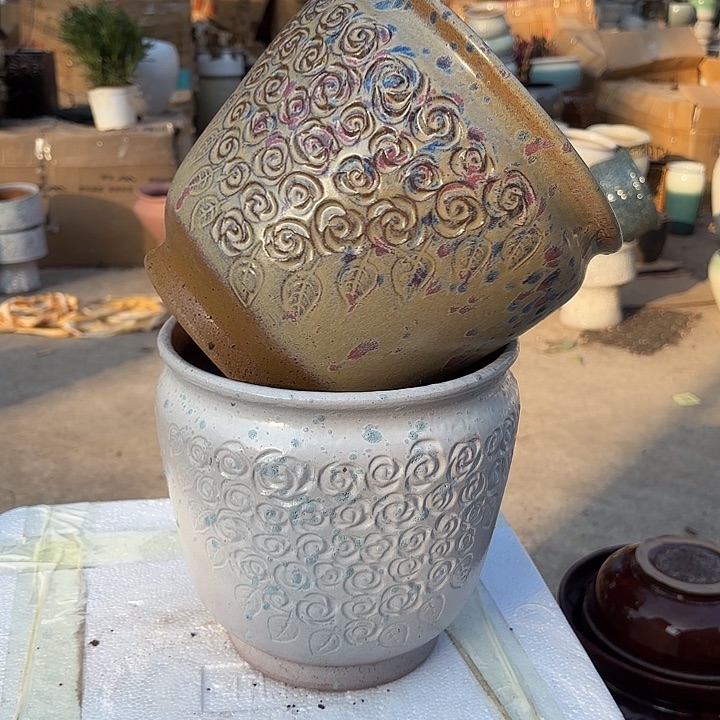 红陶孤品福利两个玫瑰两个口径20*19