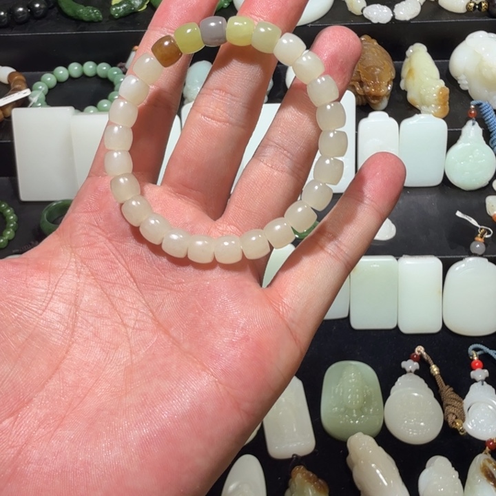 和田玉未镶嵌把件和田玉手串