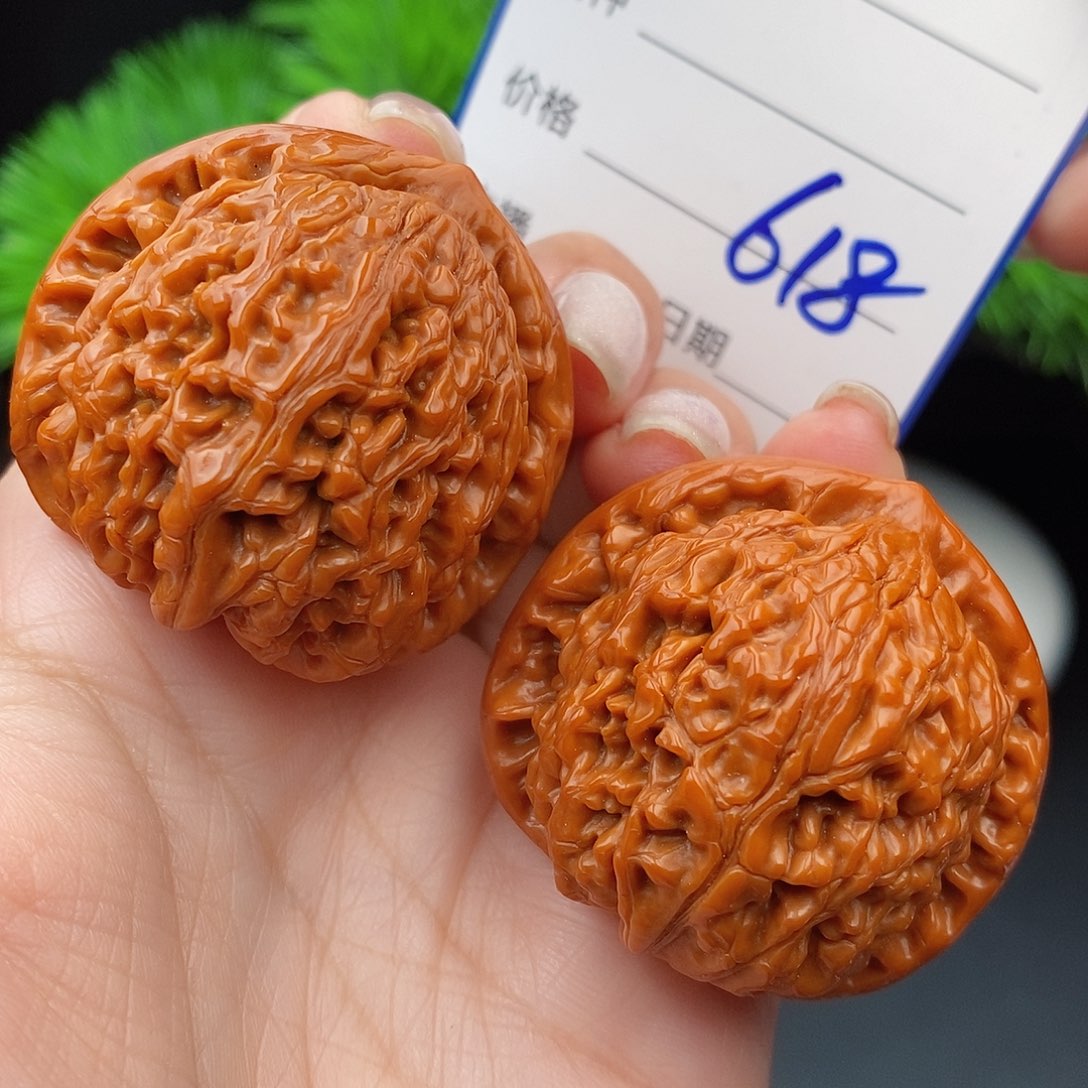 文玩核桃把件40水龙纹618