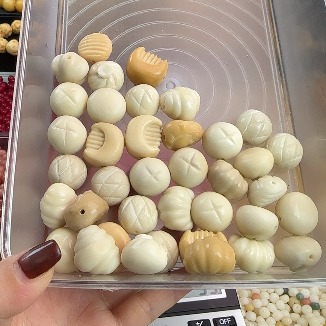 手串菩提根/象牙果微瑕牙果38颗