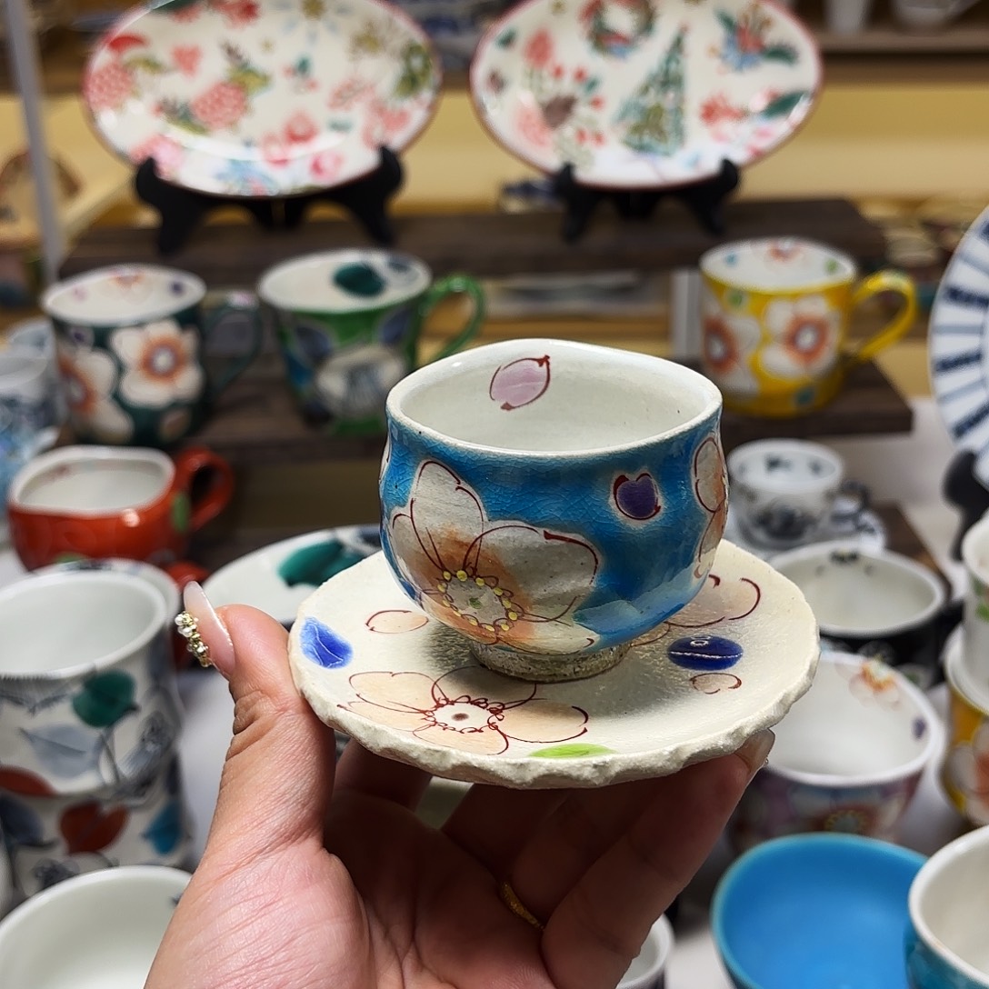 陶虚空藏。  主人杯 +碟