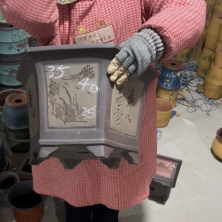 紫砂花盆紫砂花盆