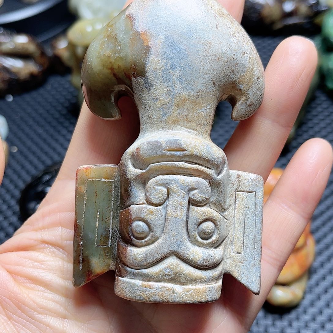 白玉菩提吊坠摆件