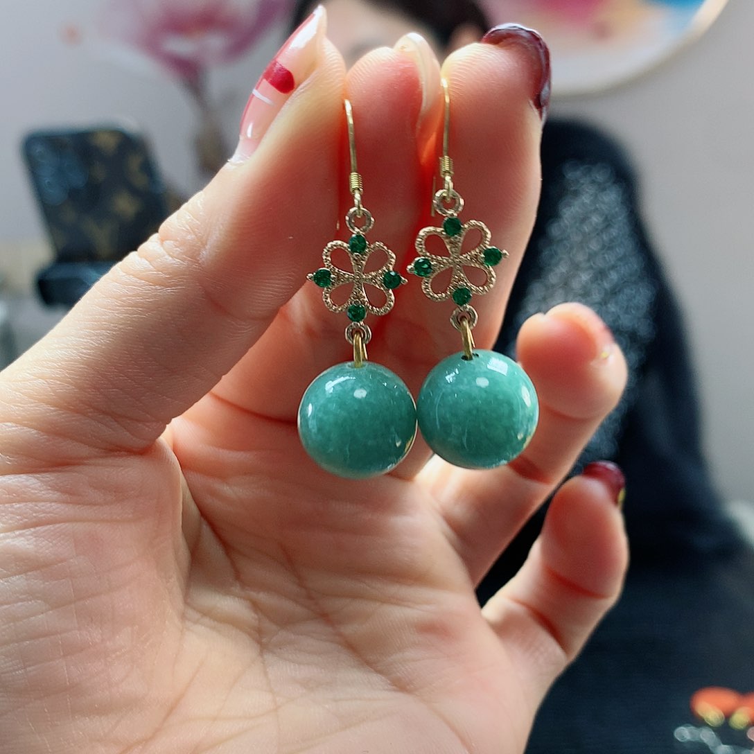 【闪购商品】翡翠耳饰未镶嵌，