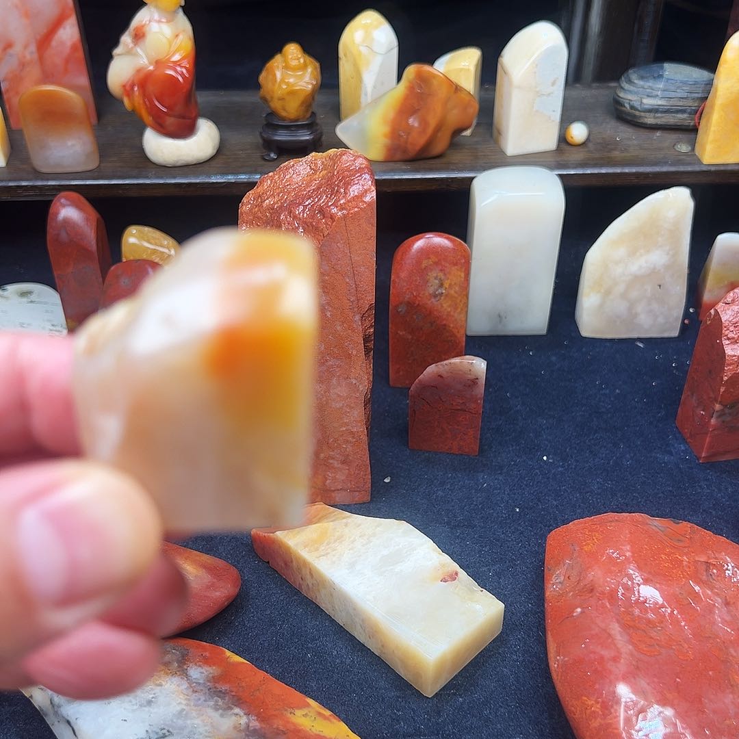 寿山石印石十**晚寿山石