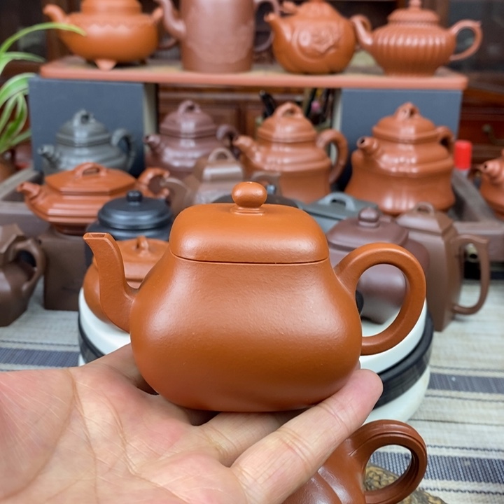 紫砂茶壶四方君德150cc原矿赵庄朱泥三八节福利