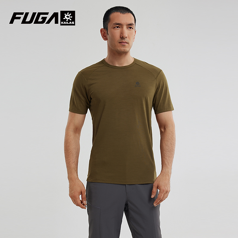 Kailas/凯乐石圆领短袖上衣短袖户外速干吸湿运动T恤男KG2334128