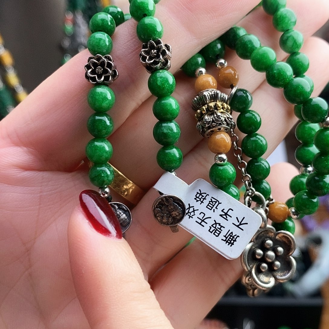 翡翠未镶嵌颈饰万能链