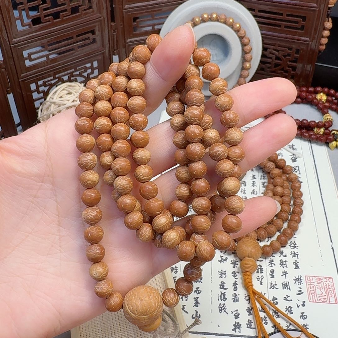 凤眼菩提手串！国产酸枣核