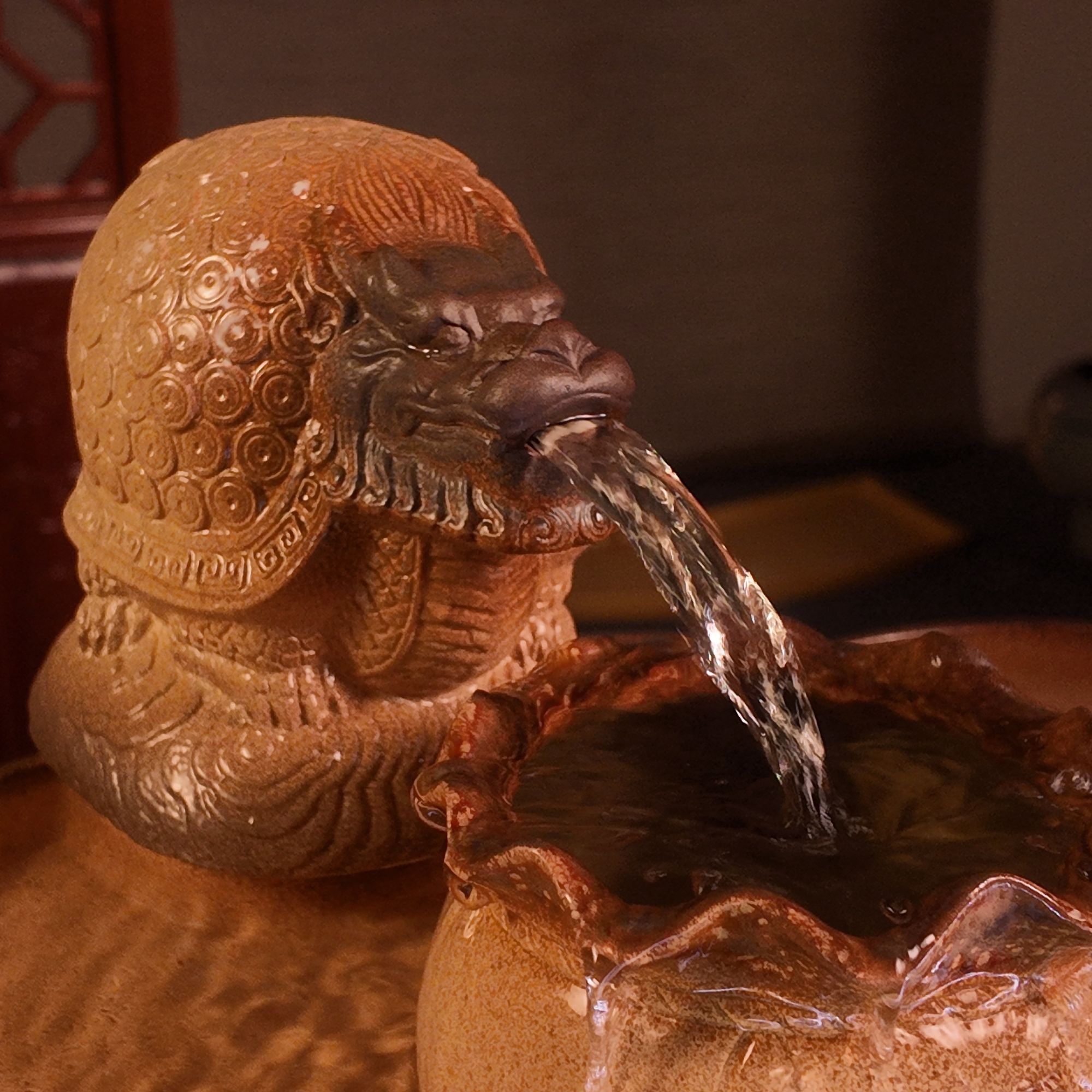 龙龟流水摆件禅意茶室客厅书房阳台造景