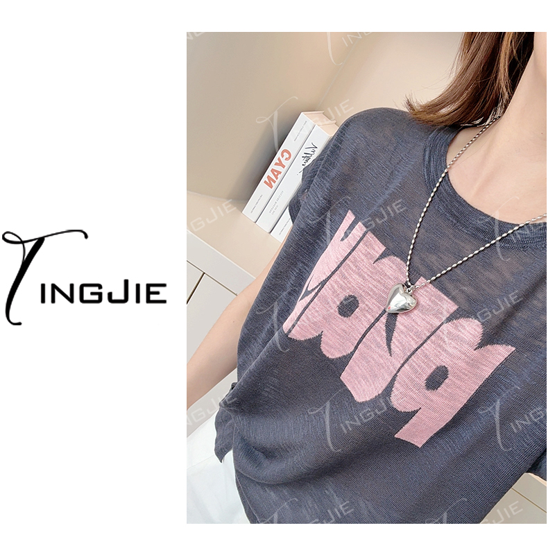 B2739夏季短袖针织上衣