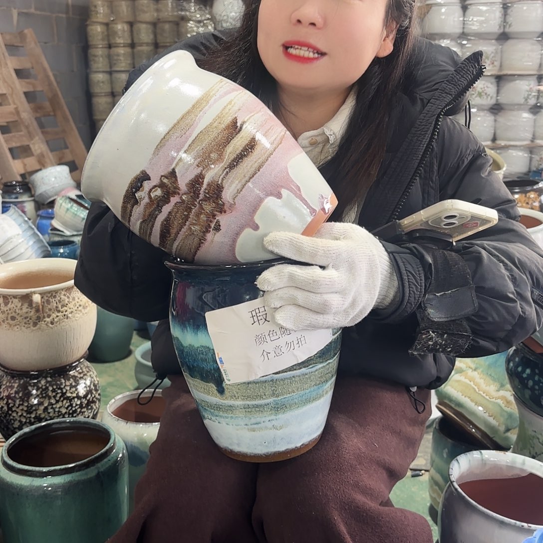 瑕疵两个高22/18红陶